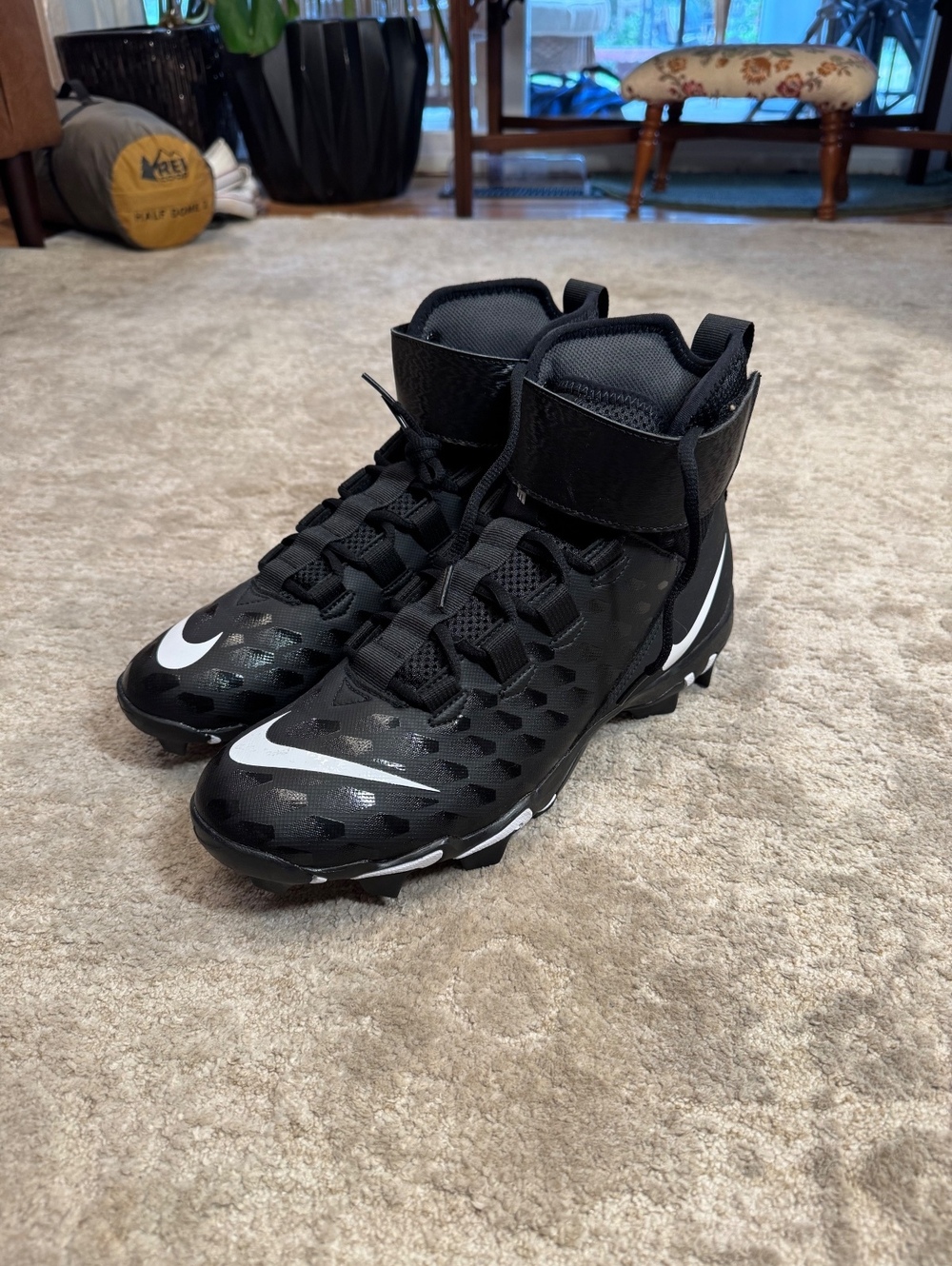Nike Force Savage 2 Shark Football Cleats Black Men’s 10 AQ7722-001